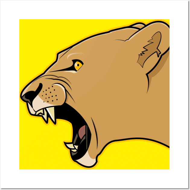 Lioness Wall Art by Comically Pedantic